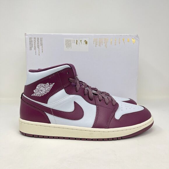 Air Jordan 1 Mid Platinum Mauve Sail Athletic Shoes BQ6472-050 Size W 11 - M 9.5 - Picture 1 of 9